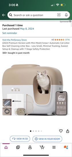 Automatic Litter Box PETSNOWY