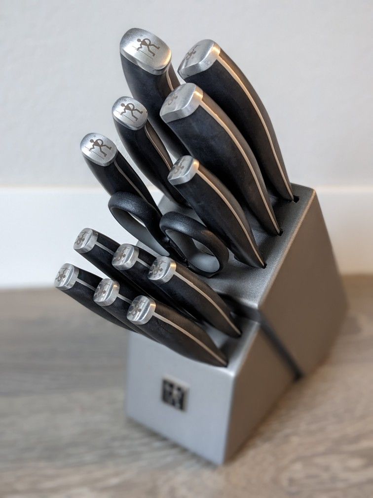Henckels Silvercap 14pc Stainless Steel Knife Block Set for Sale in
