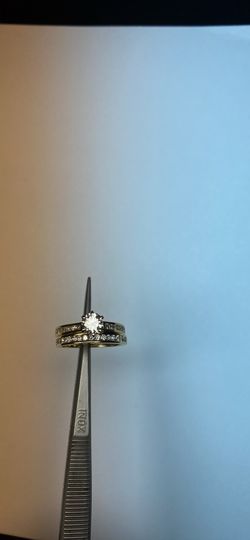 Yellow gold diamond wedding/engagement set