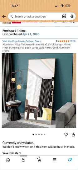 Standing mirror