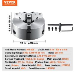 3-Jaw Lathe Chuck