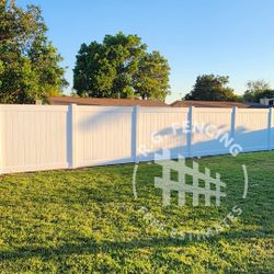 White Vinyl Fence