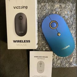 Victsing Wireless USB Mouse Ultra Slim 2.4G Silent Mouse for PC Laptop