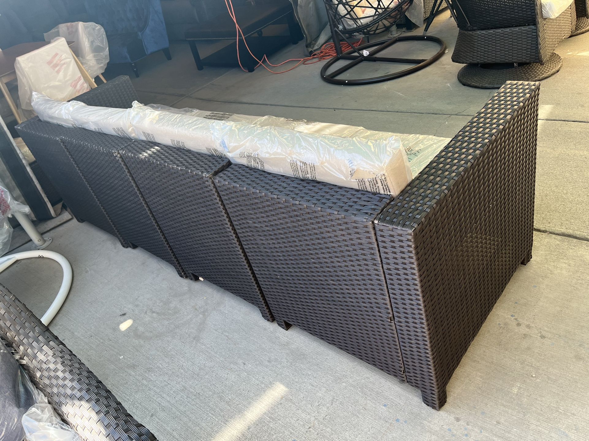 Wicker Patio Sofa 4pc