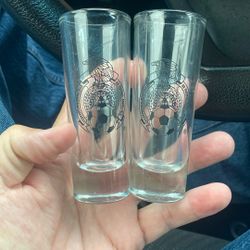 jose cuervo mexican national team shot glasses 