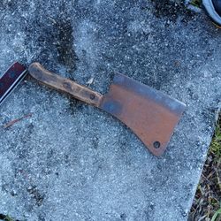 Antique Meat Cleaver From The 1900s In Great Shape 