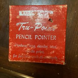 Tru-Point Pencil Pointer, Cast iron, , for sharpening leads of draftsmens mechanical pencils, or wooden ones as well