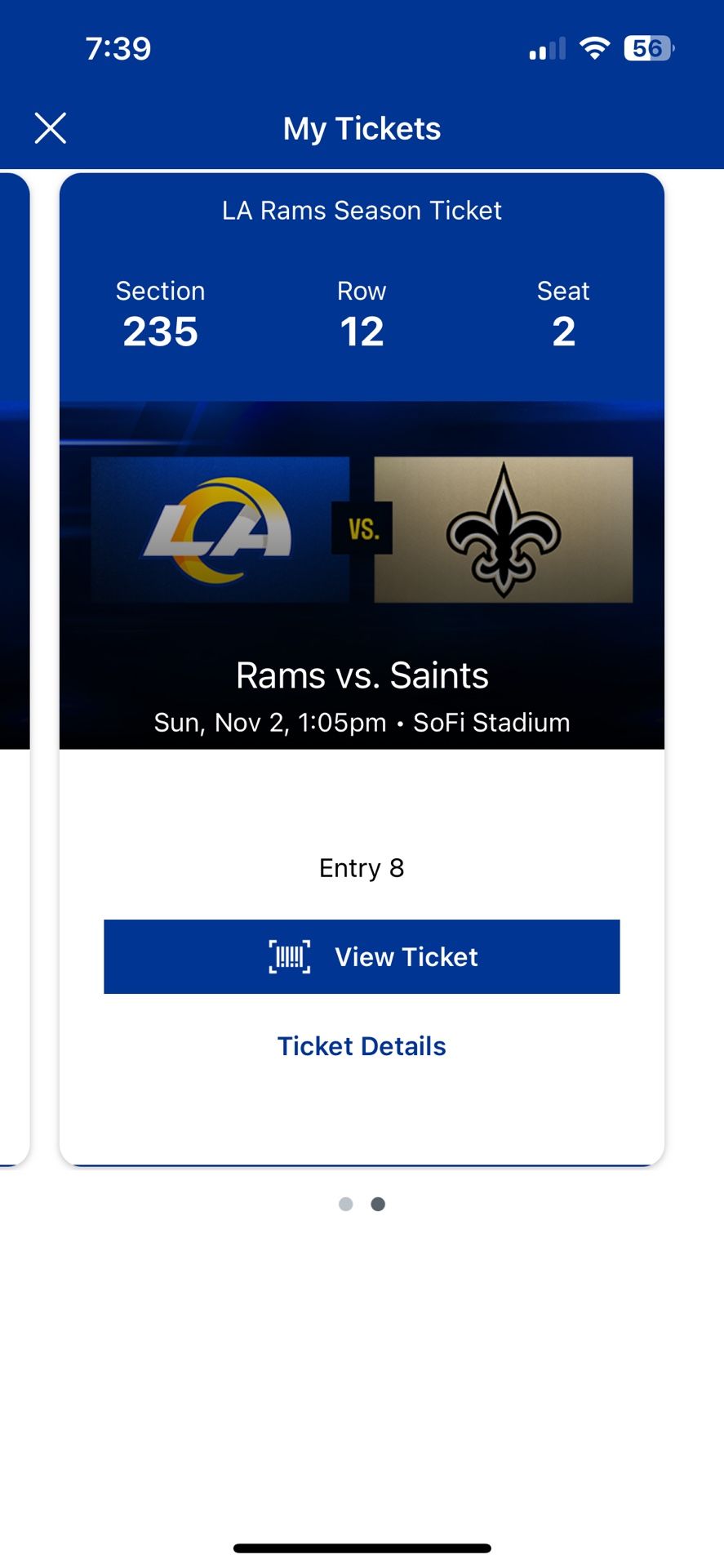 Rams Vs. Saints 