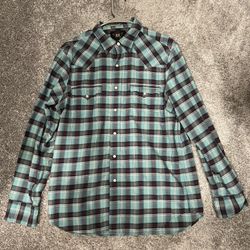 Ralph Lauren Double RL Men's Blue Plaid Shirt