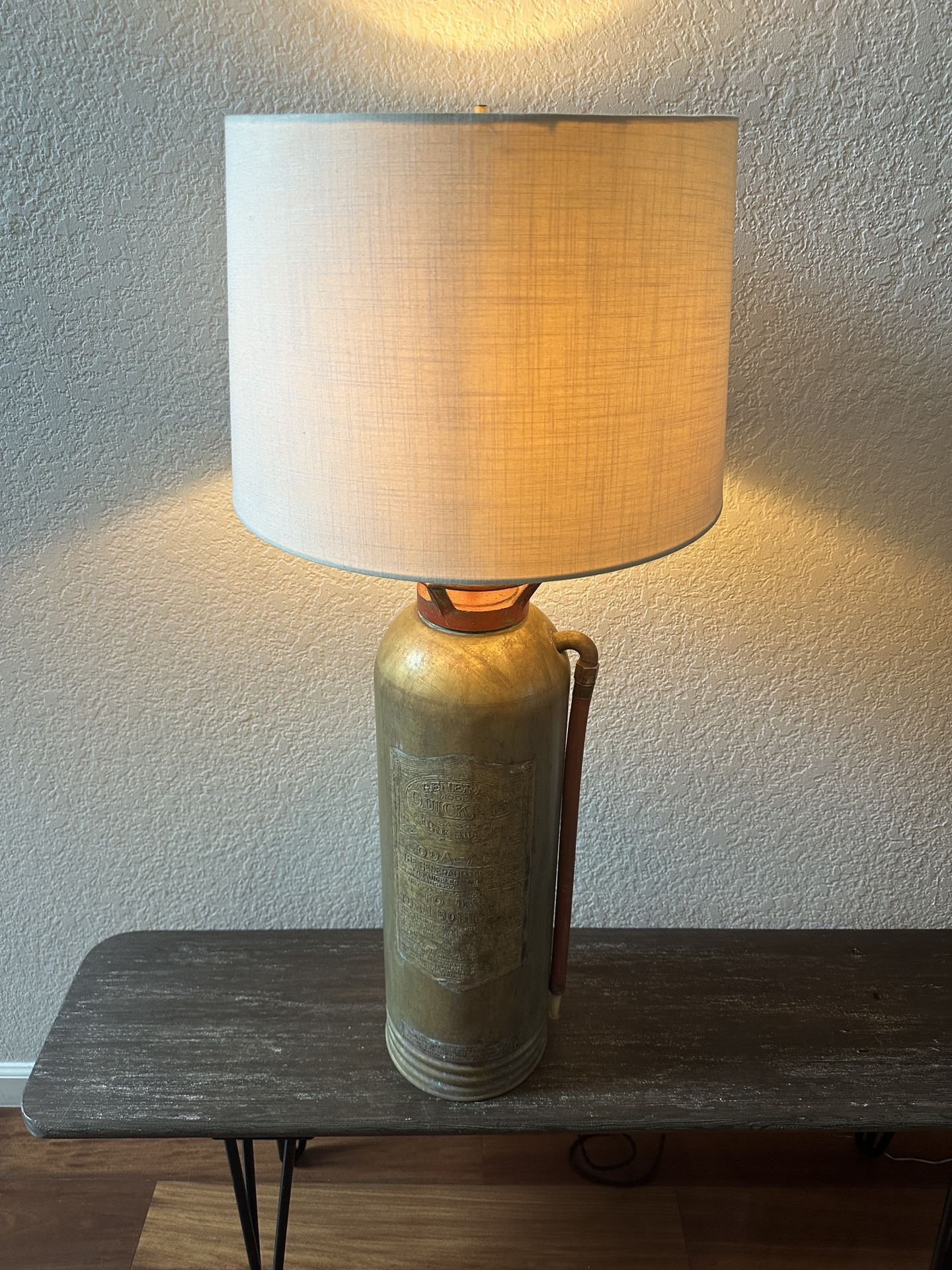 Antique Fire Extinguisher Lamp