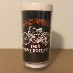 Harley Davidson 1903 First Edition Plastic Drinking Cup by Eagle, Preowned