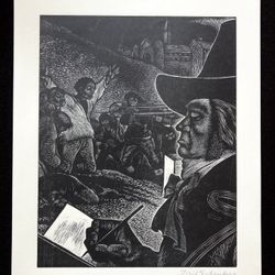Fritz Eichenberg - Homage to Goya Wood Engraving