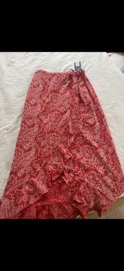 Long Red Maxi Skirt Universal Thread 