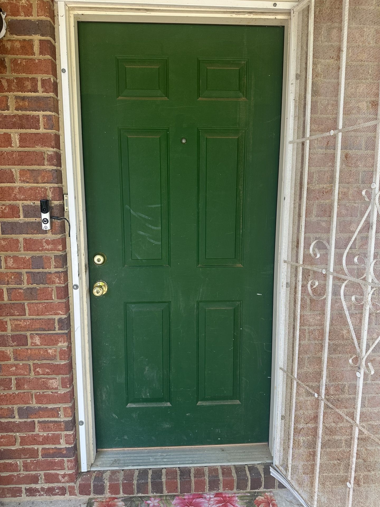 Left Swing Front Door  With Keys  Size 36 X 80  