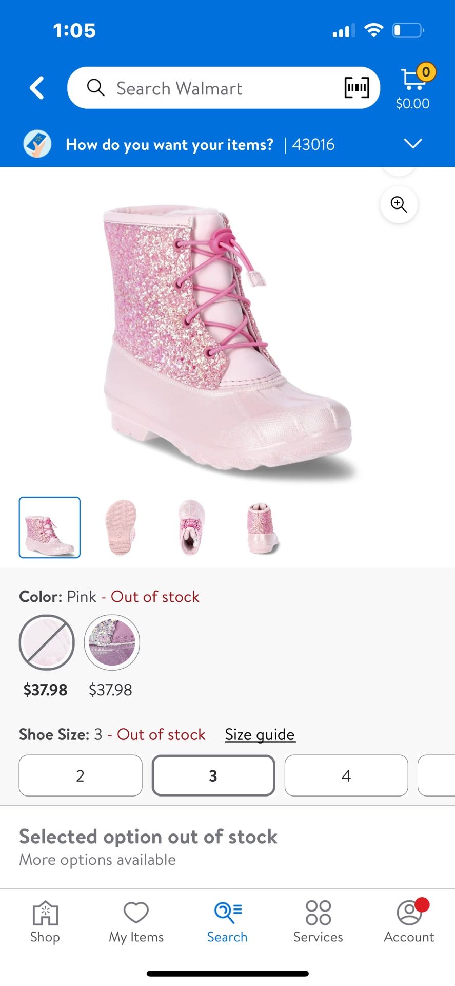 Pink Boots Little Girls