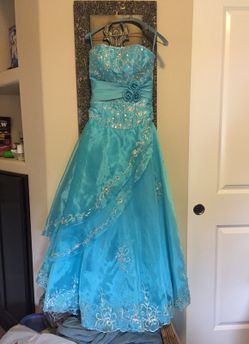 Prom or Quinceañera Dress in teal