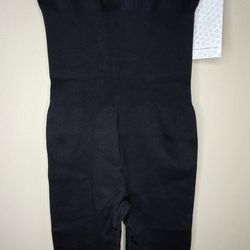 Get Mod Women's Black Sleeveless Ribbed Bodysuit Jumpsuit Size Small 
