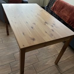 Wooden Table With 4 Chairs