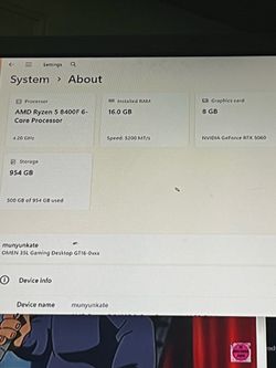 Omen GeForce rtx 5060 Gaming pc