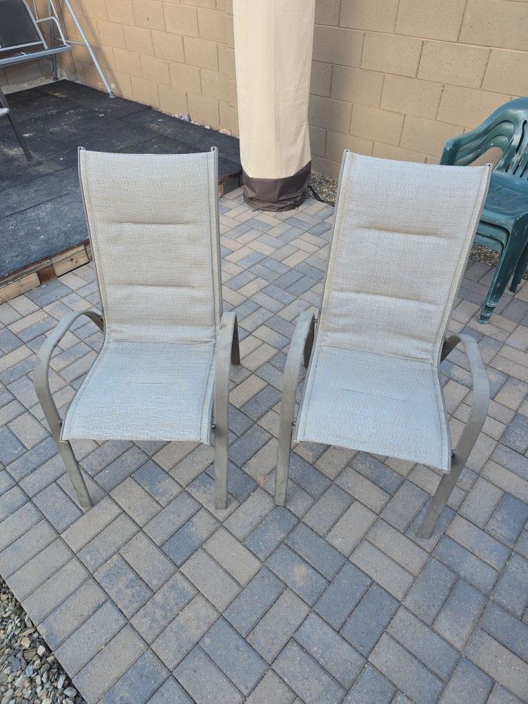 Two Patio Chairs Used 