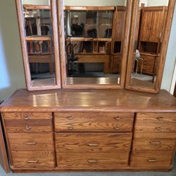 Bedroom Dresser And Mirror 