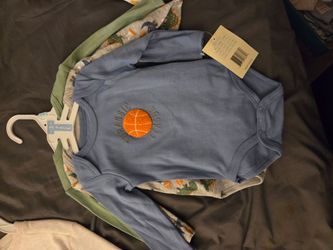 Baby Onesie 3-Pack with Basketball Graphic