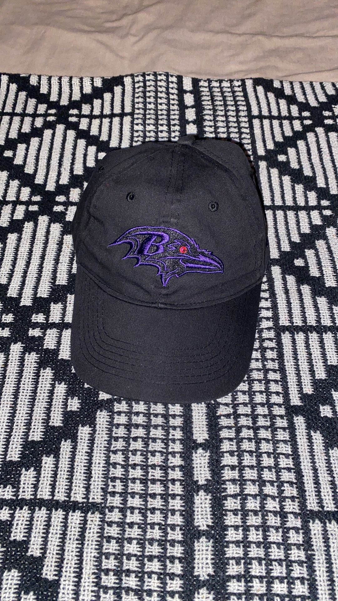 BALTIMORE RAVENS BLACK VELCRO HAT