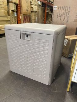 28 Gallon Patio Outdoor Deck Box Storage Box-only gray color