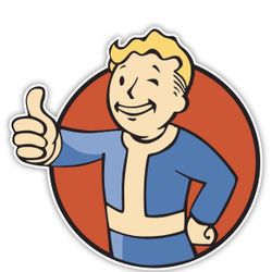 4” Fallout video game helmet sticker gaming decal