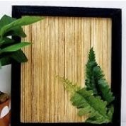Bamboo Wall Art W Either Ferns or Greens Or Succulents 🪴🪴🪴