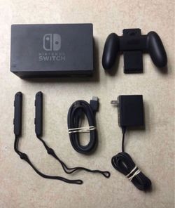 Nintendo Switch TV Dock Charger Hdmi cable Controller Grip Wrist straps