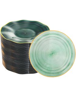 Plastic Dinnerware (Transparent Green)
