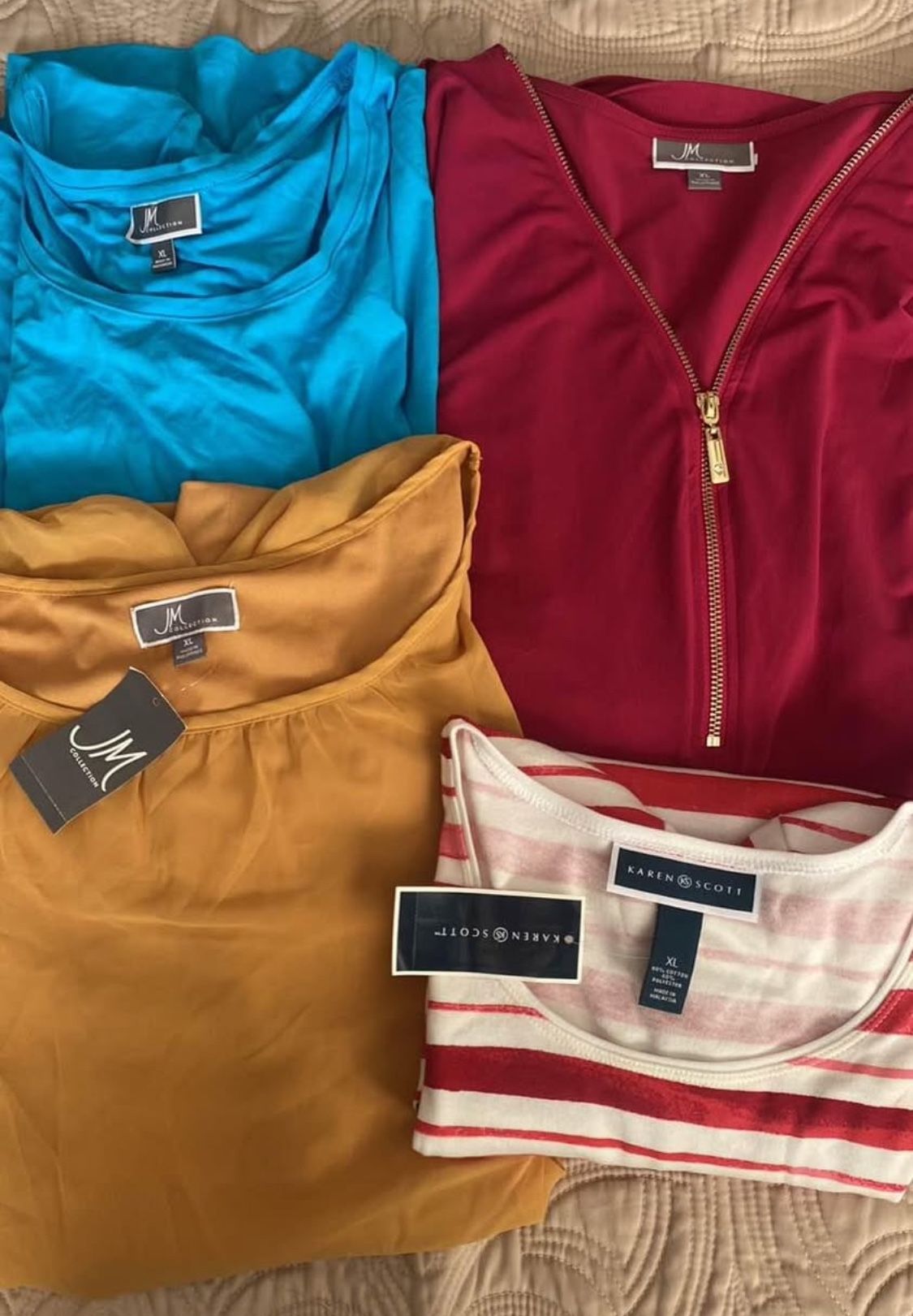 Lot Of 4 XL Blouses