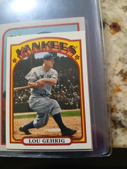 Topps Mini Lou Gehrig reprint
