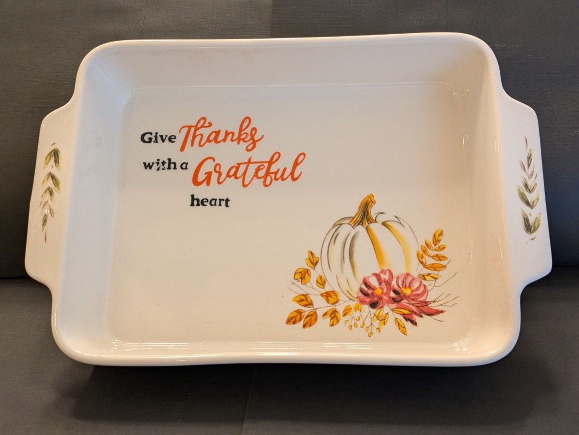 Ceramic Thanksgiving Dish