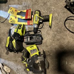 Ryobi power tool set