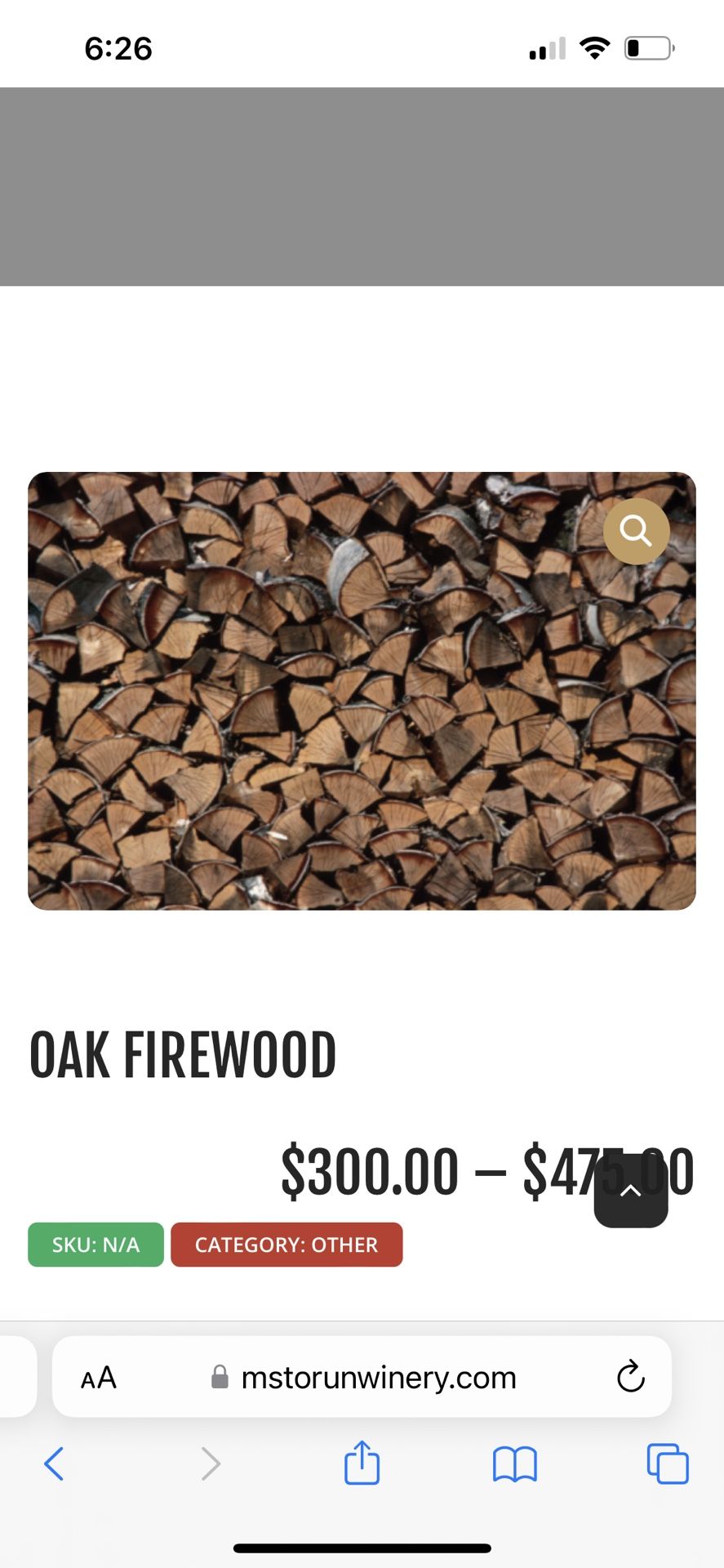 Oak wood/ Smoking Wood