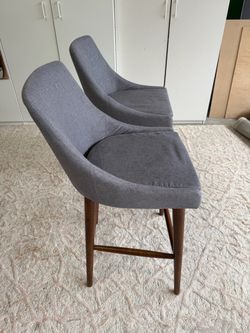 Fabric counter height stools