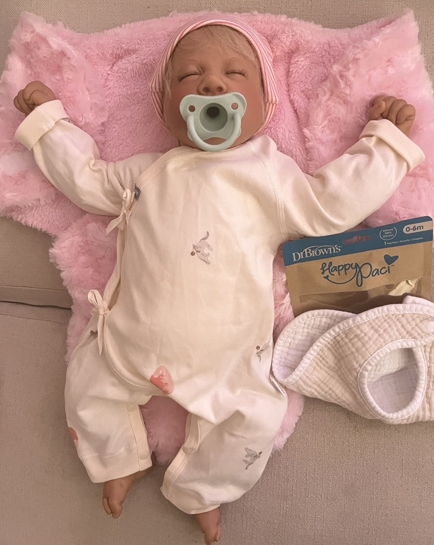 Life-size weighted baby doll