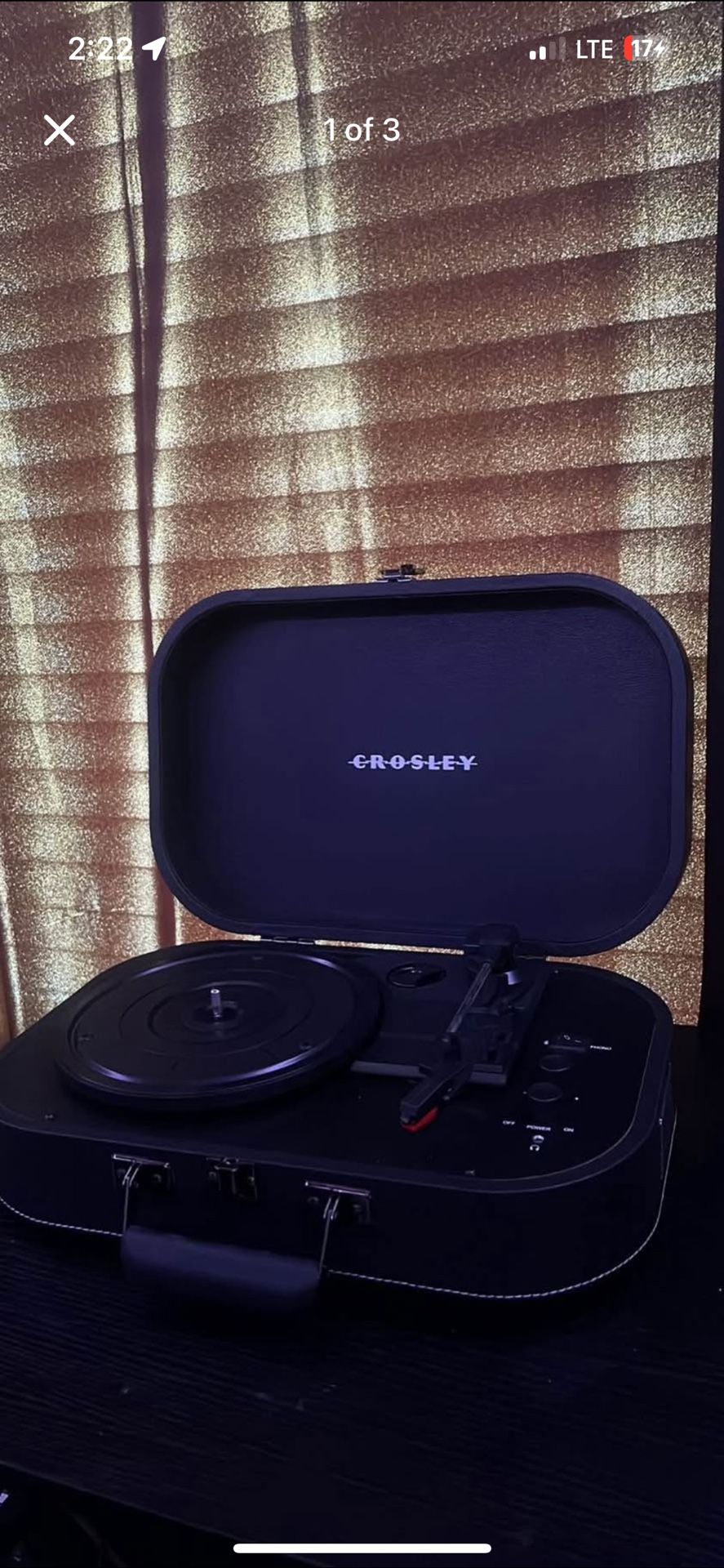 Crosley CR8009B Discovery Turntable - Like New, Bluetooth, & Portable