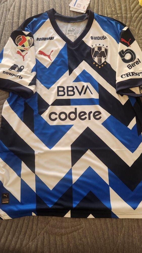 PUMA Royal Monterrey F.C 3rd Kit Soccer authentic NWT Jersey Size XL