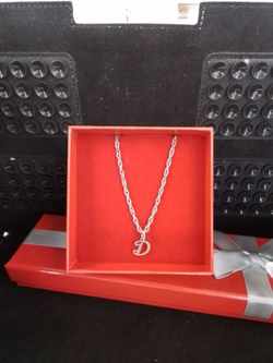 James Avery Necklace with "D" Script pendant