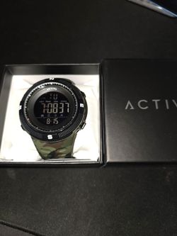 Activa Digital Watch Camo Band