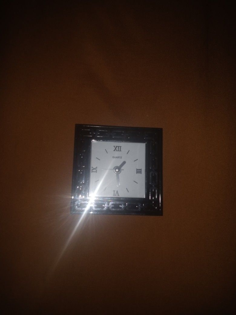 Small Silver Quartz Alarm Clock