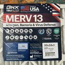 BNX TruFilter 20x24x1 Six Pack Made In USA