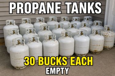 Empty propane tanks 5 gallons