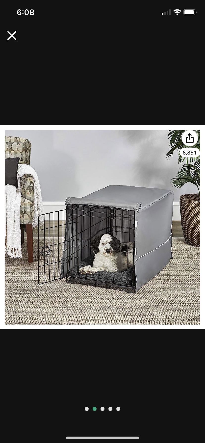 New World Double Door Dog Cage Pet Crate Kit Includes One Two-Door Crate, Matching Gray Bed &Gray Crate Cover