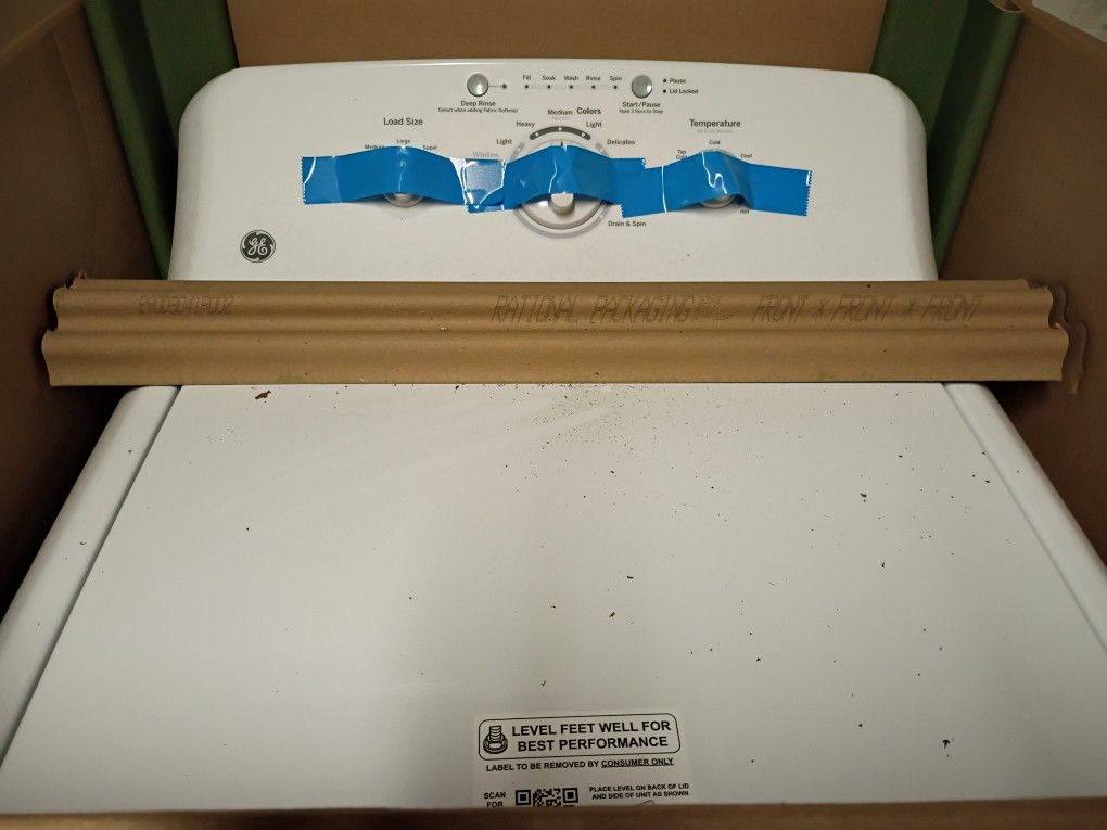 Untouched New GE Washer + Dryer Still In Boxes