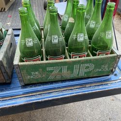 Vintage Antique 7up Bottles 
