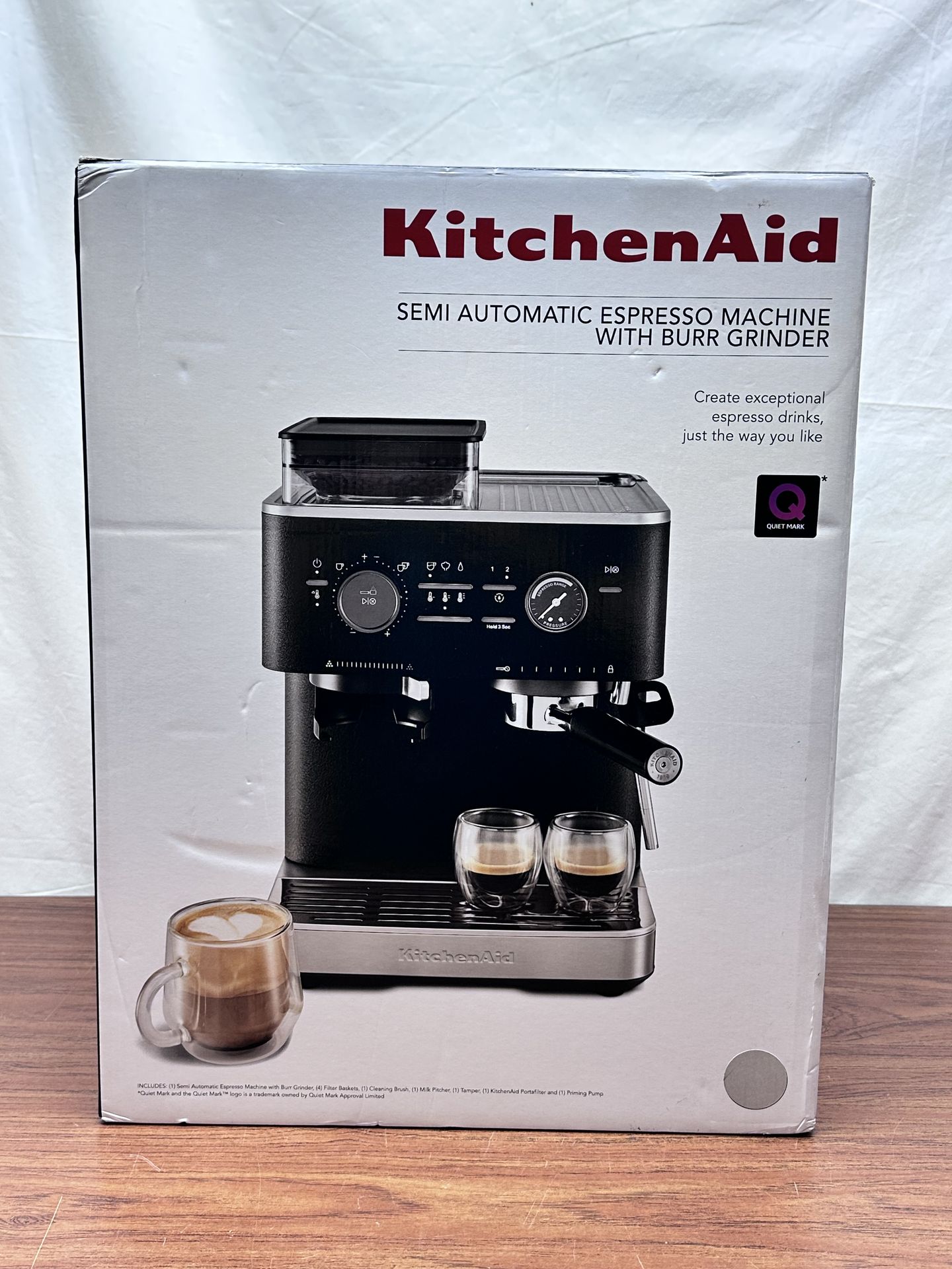 KitchenAid Semi-Automatic Espresso Machine w/ Burr Grinder 2.5L KES6551SX